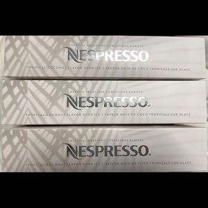 3 Nespresso Vertuo Tropical Coconut Over Ice Sleeves